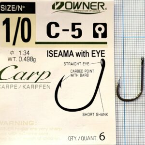 Крючки Owner seama with Eye C-5 №1/0 6шт ( реплика) Хорошее качество