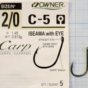 Крючки Owner Seama with Eye C-5 №2/0 (5 шт, реплика)