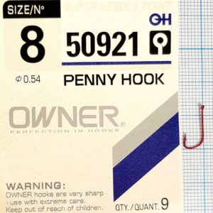 Крючки Owner 50921 Penny Hook №8 (9 шт, реплика)