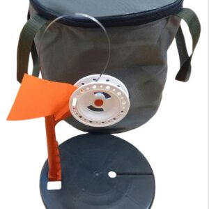 Набір жерлиць №1 10 шт з флюорокарбоновими повідцями оснащені + сумка