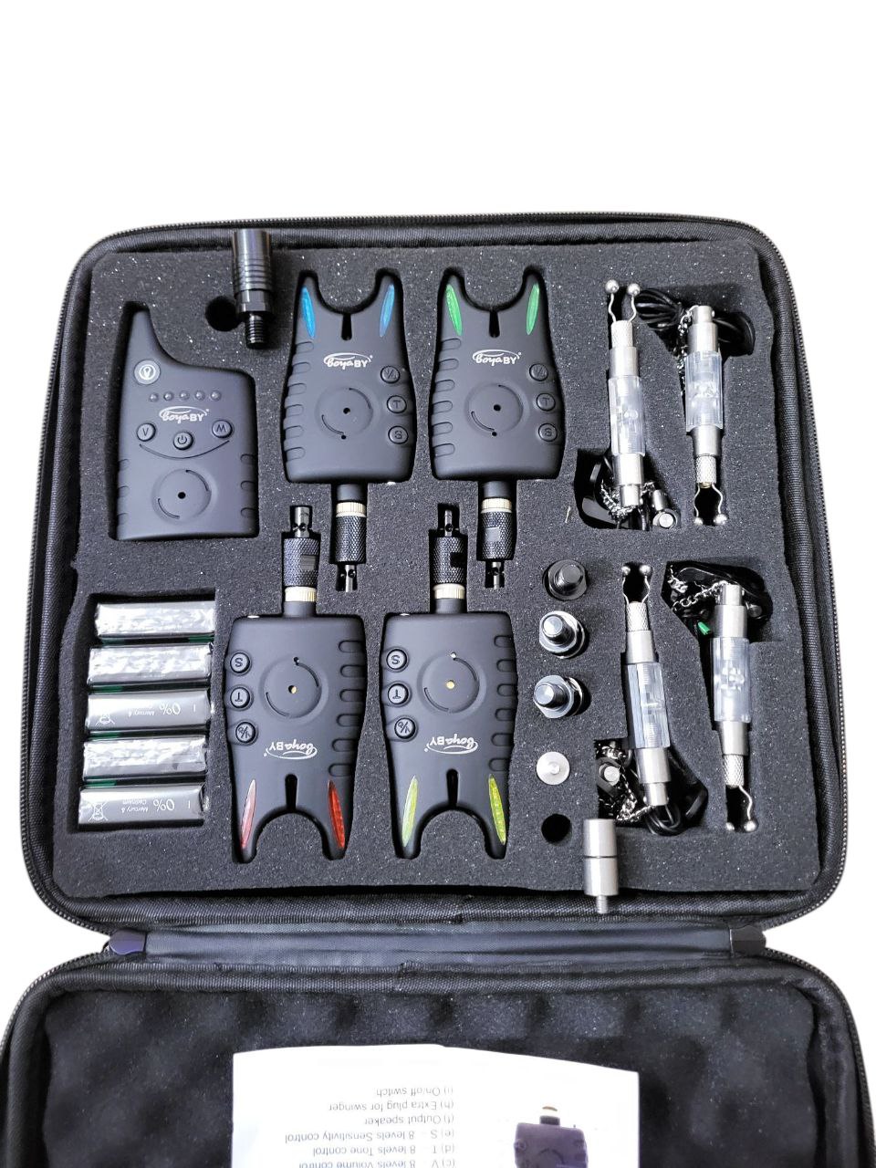 Комплект сигнализаторов поклевки и свингеров BoyaBy JY-57-SWK