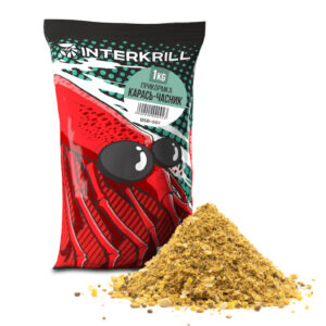 Прикормка INTERKRILL Карась-Чеснок 1кг