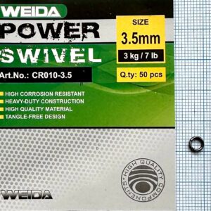Вертлюг рыболовный Weida Power Swivel 3.5 мм (50 шт)
