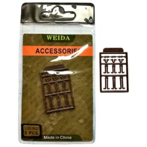 Коричневые стопорки для волосяной оснастки Weida (2 шт)