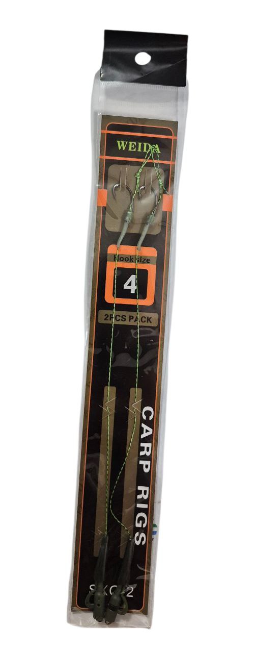 Готовые поводки Carp Rigs №4 2шт WEIDA